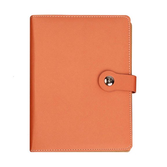 HannLk Hardcover Notebook with Card Pocket 160 Pages Ruled 6 Rings Binder Covers