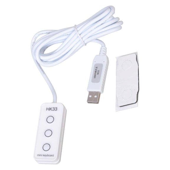 HannLk Keypad Macro Programming Key USB Connection Keyboard with Braille Design
