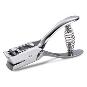 HannLk Metal Single Oval Hole Puncher Hand Held Paper Punch Cut Plier for Scrapbooking