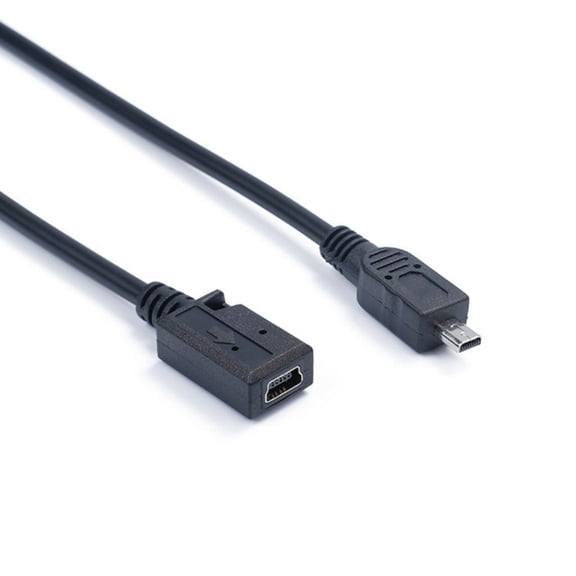 HannLk Mini USB 5Pin to Mini 8Pin Adapter Cable for Quick Charging and Data Sync