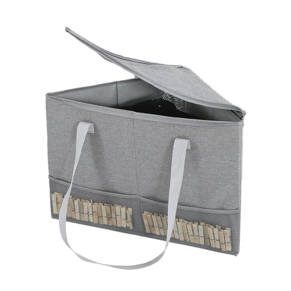 HannLk Modern Triangular Storage Box Stackable Structure Space Saving Organization Solution