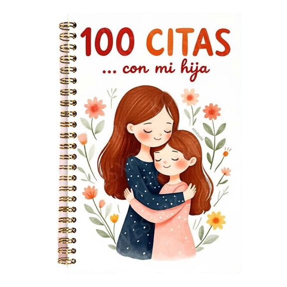 HannLk Mother Daughter Diary in Spanish Twin Coil Binding Memory Journal Notebook