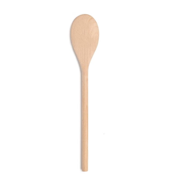 HannLk Natural Wood Spoon With Happy Easter Engraving For Family Dining Event
