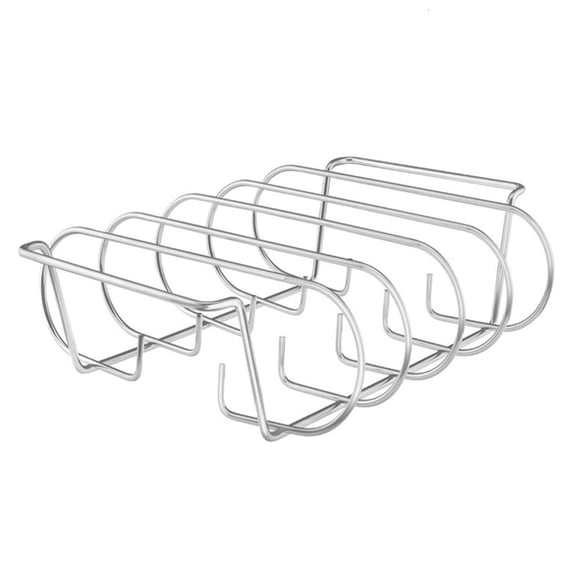 HannLk Nonstick Rib Rack for Grilling and Barbecuing Stainless Steel Roasting Stand