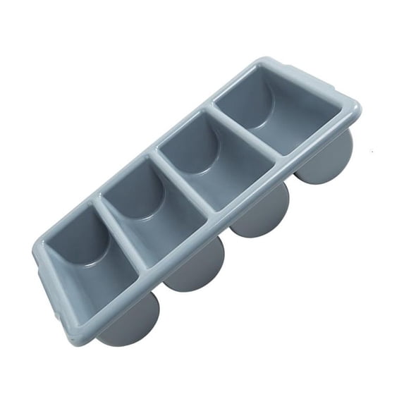 HannLk Plastic Cutlery Drawer Organiser with Four Compartments Cutlery Storage Tray