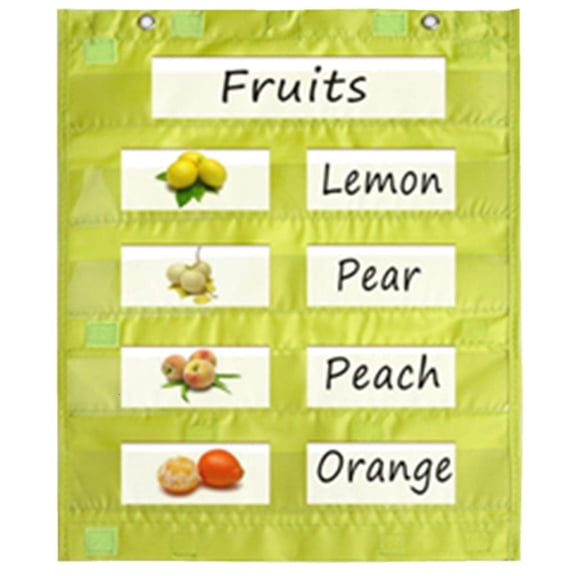 HannLk Pocket Chart Magnetic Pocket Chart