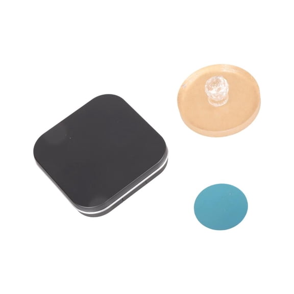 HannLk Professional Pressed Powder Holder with Iron Construction Round Empty Box