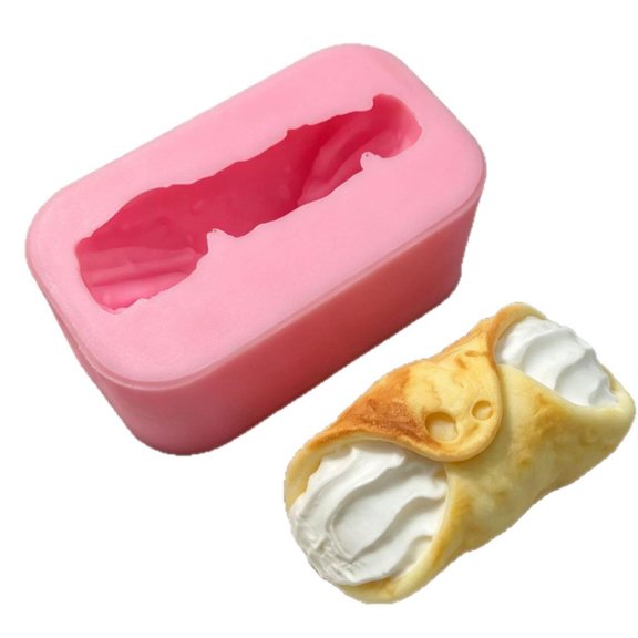 HannLk Roll-Style Shaping Form With 1 Cavity for Pastry and Craft Projects