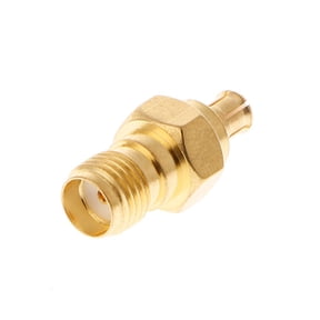 HannLk SMA Female To MCX Male Plug Straight RF Coaxial Adapter Connector Converter