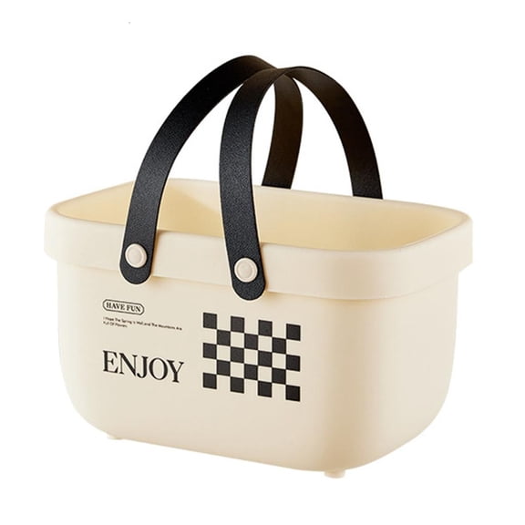 HannLk Shower Basket Portable Bathroom Storage Box Snack-Large Capacity Bucket Hanging