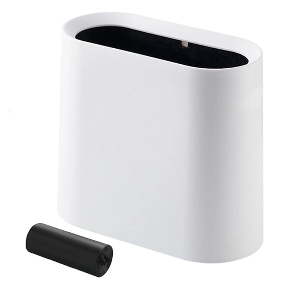 HannLk Slim Waste Bin for Tight Spots Open Top Includes a Roll of Trash Bags