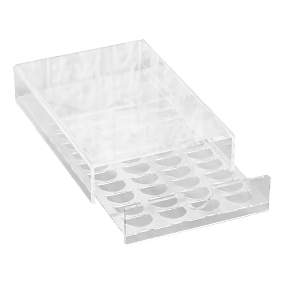 HannLk Space Efficient Coffee Pods Storage System 40 Slot Clear Acrylic Container