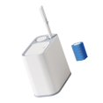 HannLk Space Saving Trash Can With Rolling Wheel And Built In Scrubber ...