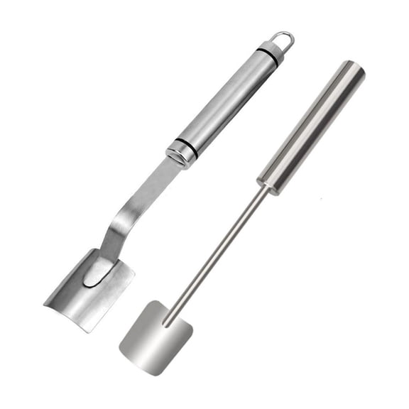 HannLk Stainless Steel Corn Shucker Tool Long Handle Kernel Stripper Kitchen Gadget