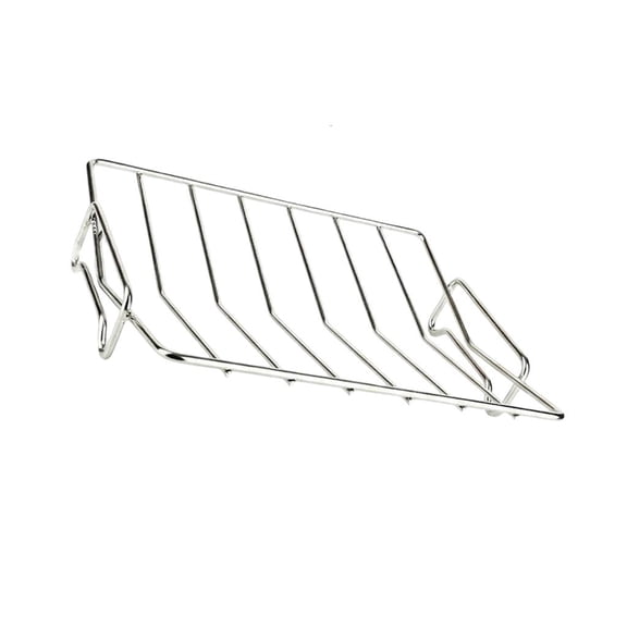 HannLk Stainless Steel Turkey Barbecue Stand With Stable Base V Shape Roasting Rack