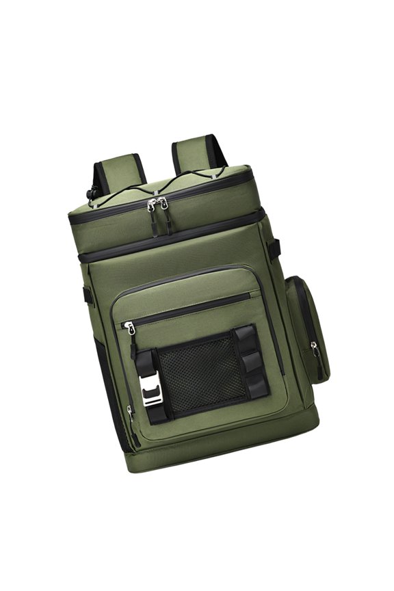 Strong Cloth Backpack Contains Wide Shoulder Support And Numerous Compartments