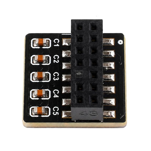 HannLk TPM2.0 Security Module with 14 Pin LPC Header for Desktop Mainboards