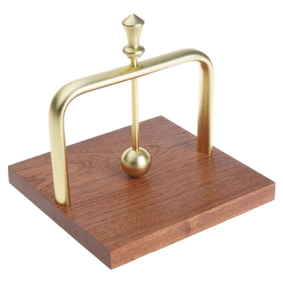 HannLk Tissue Holder Home Napkin Container Solid Wood Gold Metal Napkin Tissue Case-