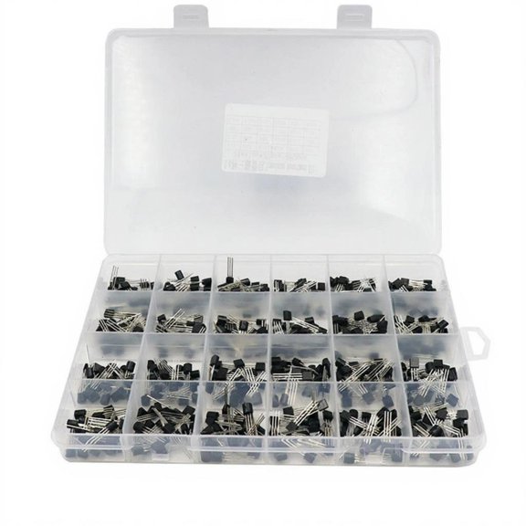 HannLk Transistor Variety Pack TO 92 Package Storage Box for Beginner and Experts