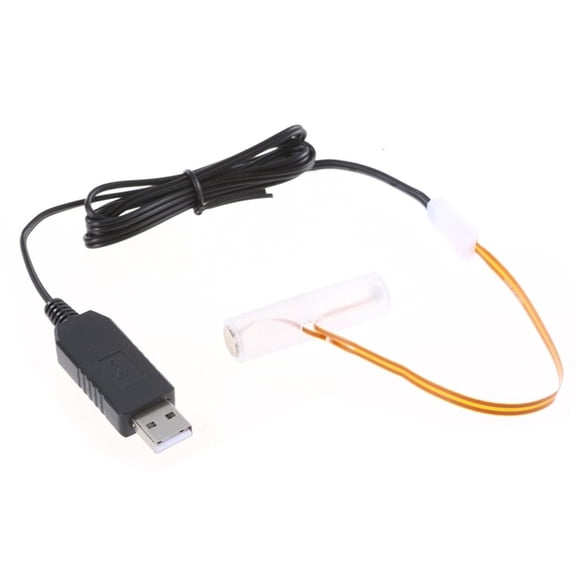 HannLk USB Battery AA Battery Eliminators Cable Replace 1Pc 1.5V AA LR6 Batteries