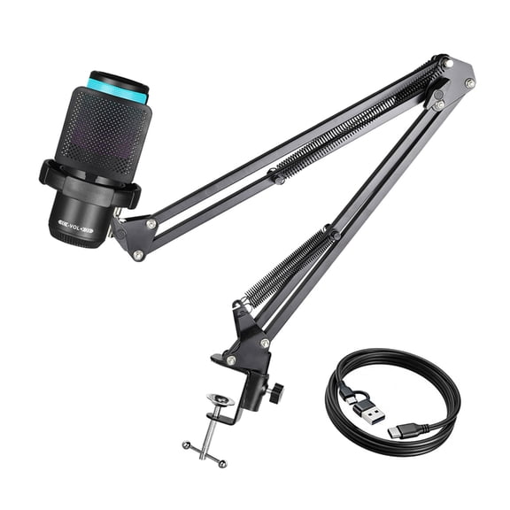 HannLk USB Condenser Microphone Professional Recording Streaming Desktop Podcast
