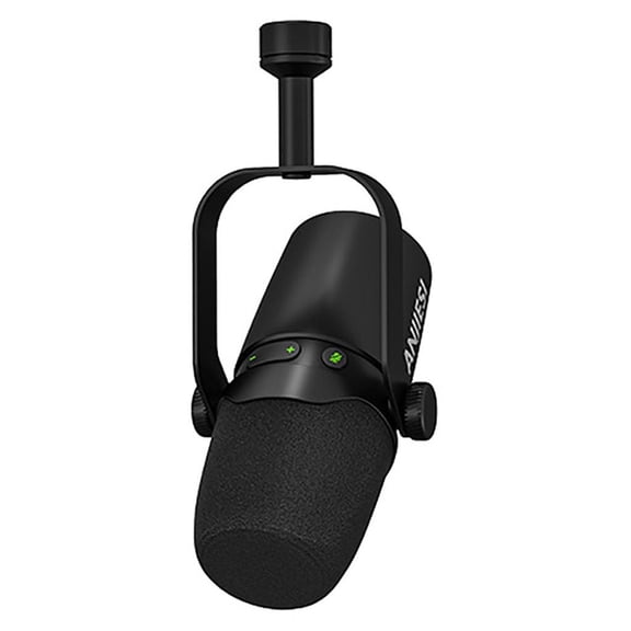 HannLk USB Microphone with Real Time Monitoring Ergonomic Design Stable Construction