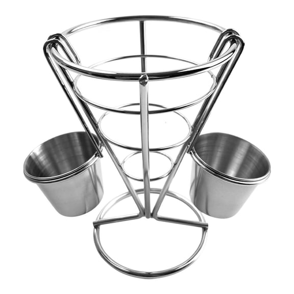 HannLk Unique Iron Snacks Serving Tray Fry Basket For Chicken Wing And Food Display