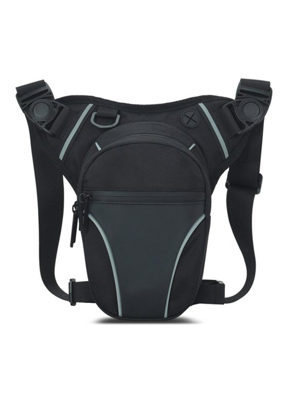 Waterproof Leg Bag Thigh Bag with Leg Belt Reflective Motorcycle Fanny Pouch