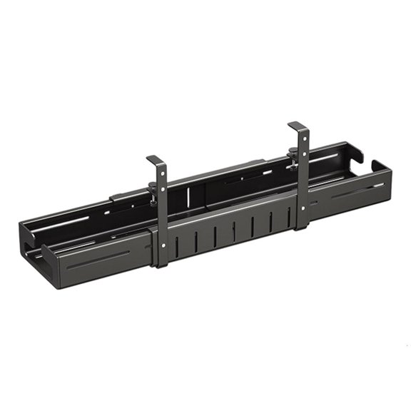 HannLk Wide Carbon Steel Cord Organizers for Keep Wire Neat Under Workstation Table