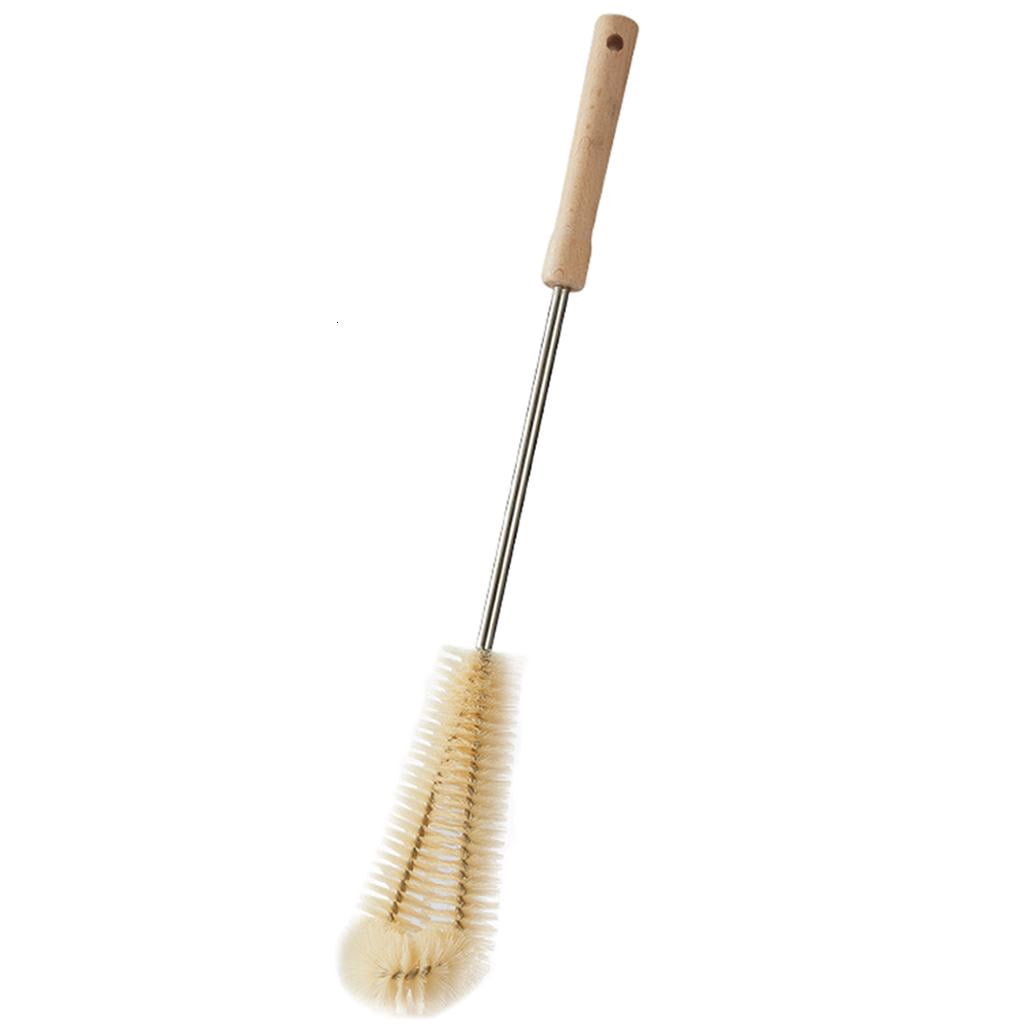 HannLk Wood Handle Cleaning Brush Coffee Tea Glass Cup Cleaner Gadgets Tool