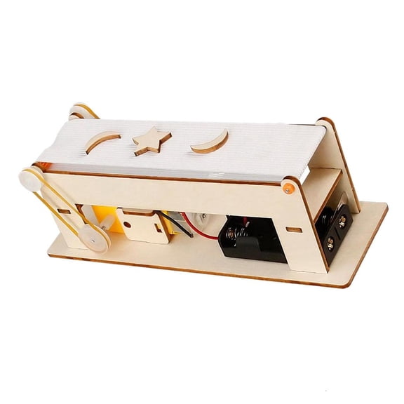 HannLk Wooden Conveyor Elevator Transport Model For Interactive Student Learning