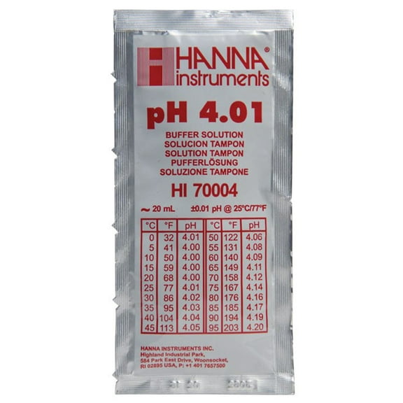 Hanna 4.01 pH Calibration 20 ml packet