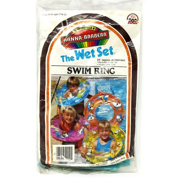 Hanna-Barbera Fred Flintstone & Family Inflatable Swim Ring - 24 inches Wide