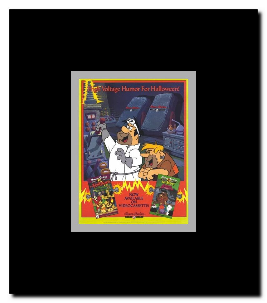 Hanna Barbera Home Video Framed Movie Poster