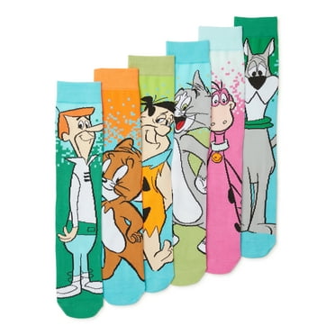 Hanna-Barbera Mens Socks, 6-Pack