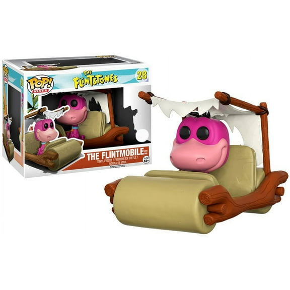 Hanna-Barbera The Flintstones Funko POP! Rides The Flintmobile with Dino Exclusive Vinyl Figure #28