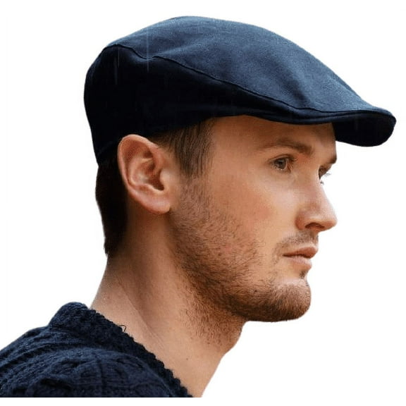 Hanna Hats Donegal Touring Flat Cap 100% Linen Men's Driving Cap Made in Ireland