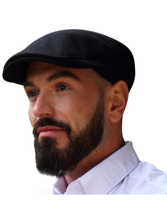 Donegal Touring Flat Cap 100% Wool Tweed Men's Driving Cap Made in Ireland