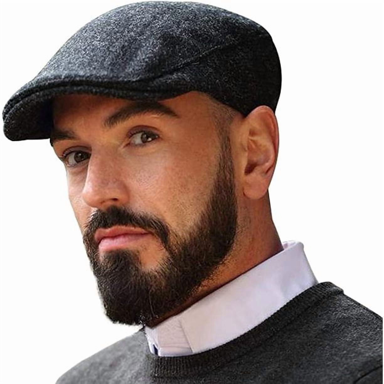 Hanna Hats Donegal Touring Flat Cap 100% Wool Tweed Men's Driving