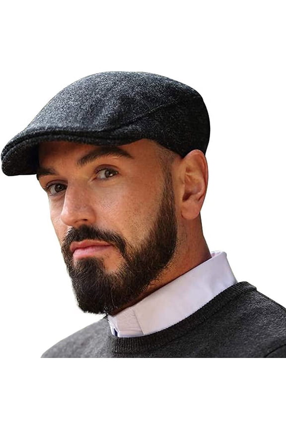 Donegal Touring Flat Cap 100% Wool Tweed Men's Driving Cap Made in Ireland