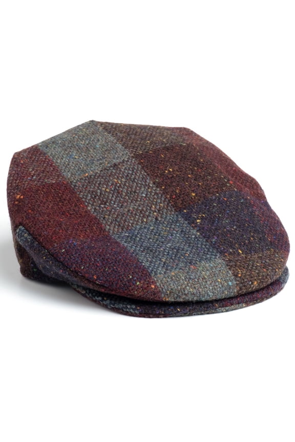 Men's Donegal Tweed 100% Wool Vinatge Irish Driving Flat Cap Handcrafted in Ireland