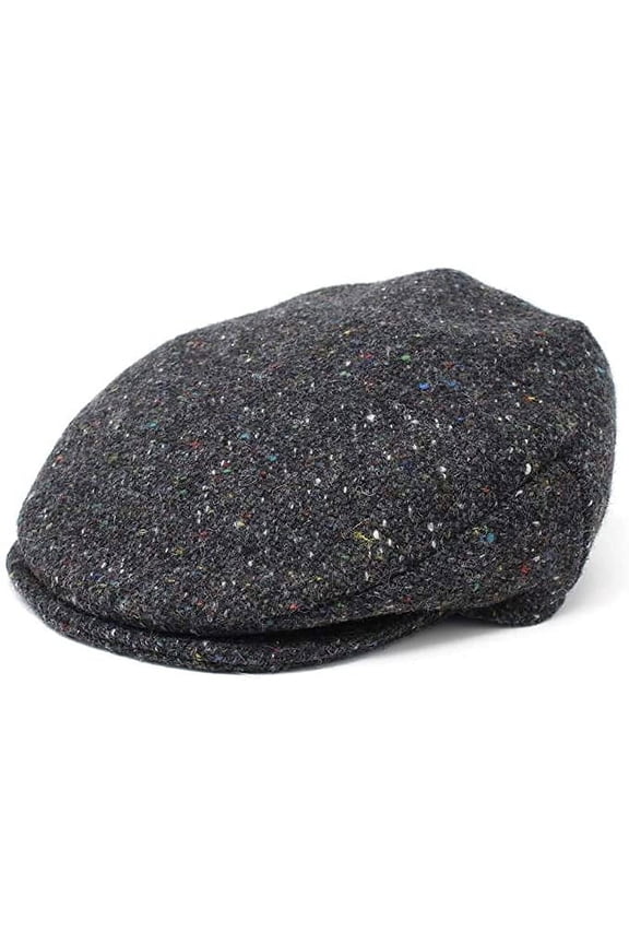 Men's Donegal Tweed 100% Wool Vinatge Irish Driving Flat Cap Handcrafted in Ireland