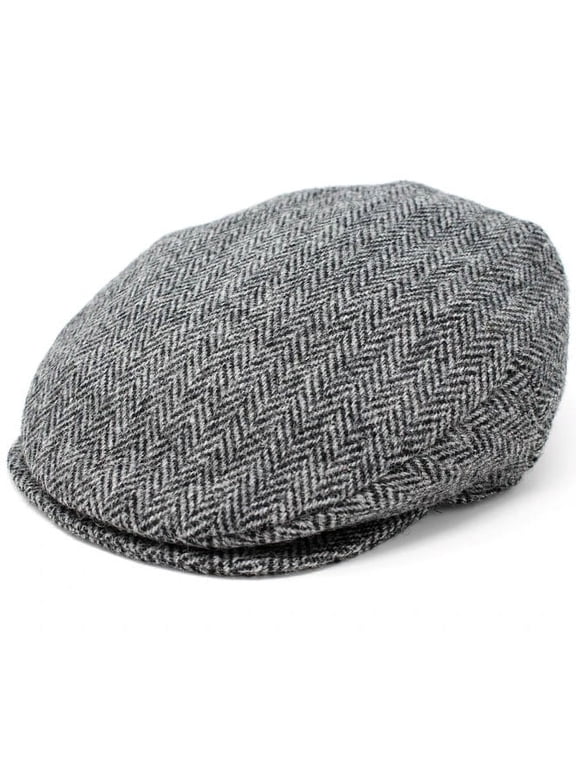 of Donegal 100% Premium Wool Tweed Vintage Flat Cap Men's Driving Hat Made in Ireland