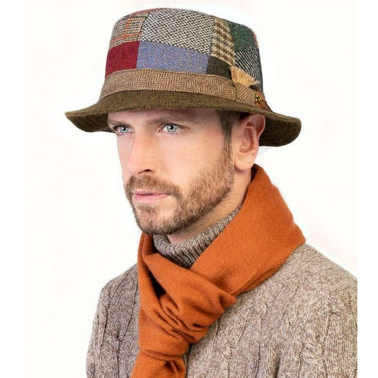 Hanna Hats of Donegal Tweed 100% Wool Walking Hat Made in Ireland