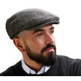 thumbnail image 1 of Hanna Hats of Donegal Vintage Flat Cap 100% Wool Tweed Men's Irish Hat Handcrafted in Ireland, 1 of 6