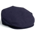 thumbnail image 1 of Hanna Hats of Donegal Vintage Flat Tweed Cap 100% Wool Driving Irish Men's Navy Hat Handcrafted in Ireland XL, 1 of 5