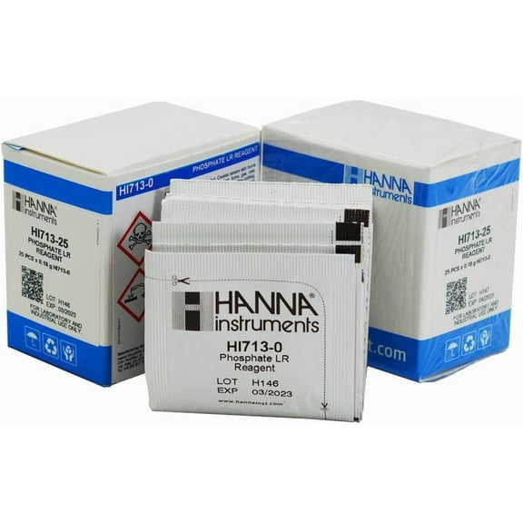 Hanna Instruments HI713-25 Phosphate Low Range Checker Reagents - 50 Tests