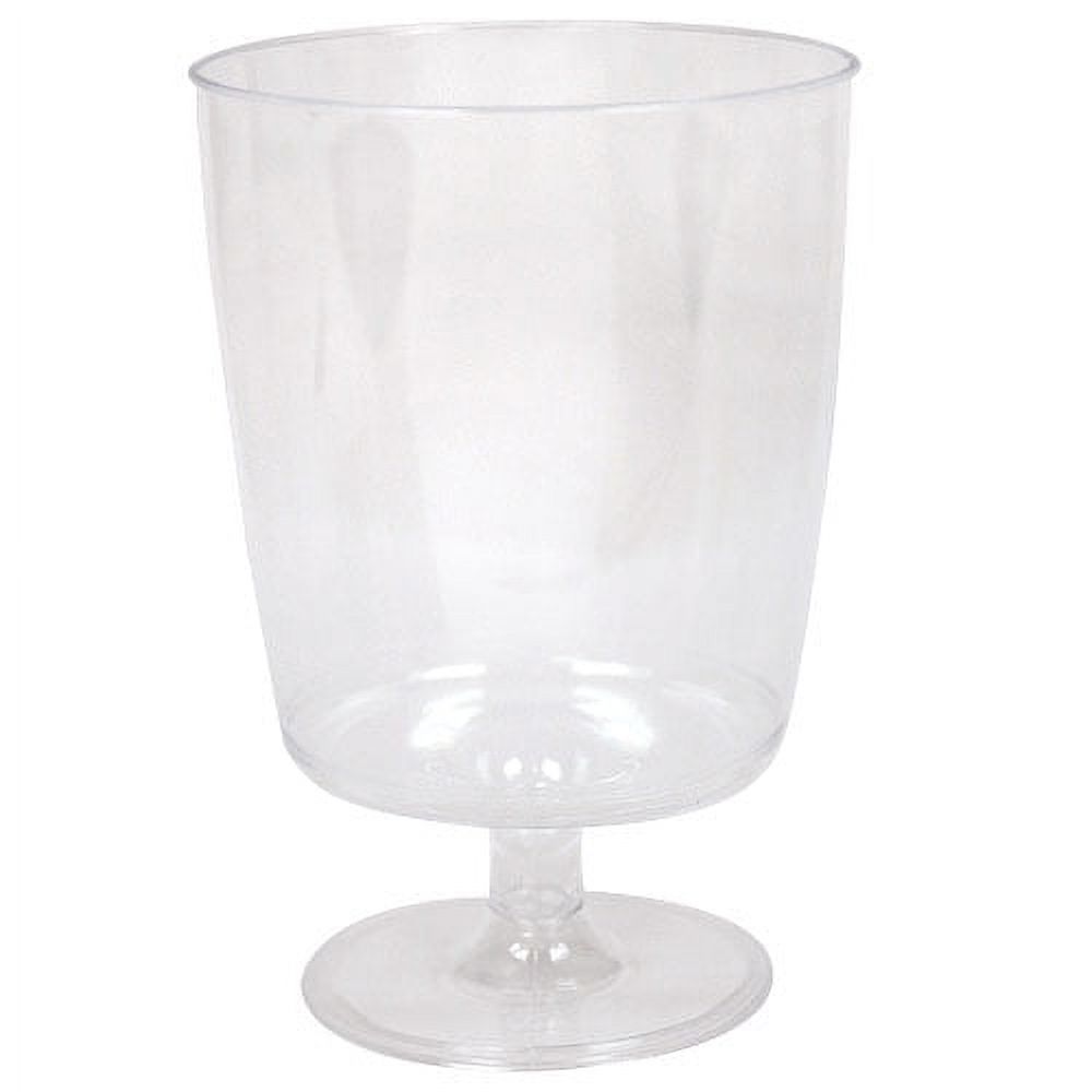 Hanna K Buffet Footed Wine Glasses, 8 Oz, Clear, 10 Ct - image 1 of 4