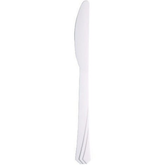 Hanna K Separates Plastic Knives, Pearl, 51 Ct