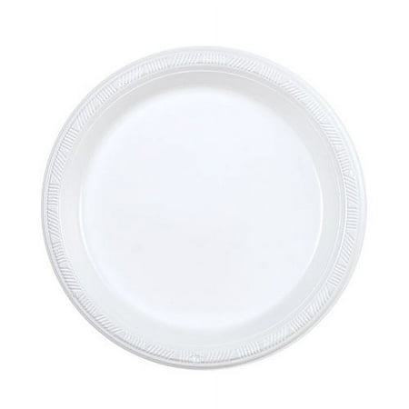 Hanna K Signature 7" White Plastic Plate, 100ct